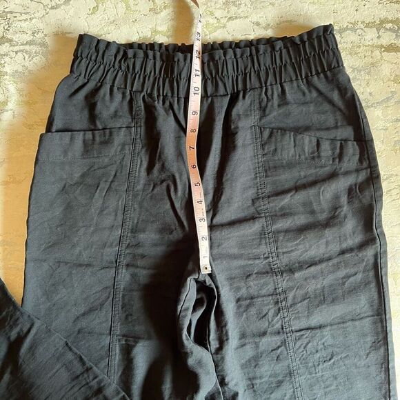 A New Day Black Rayon Trousers Ankle Length elastic waist - Picture 5 of 8